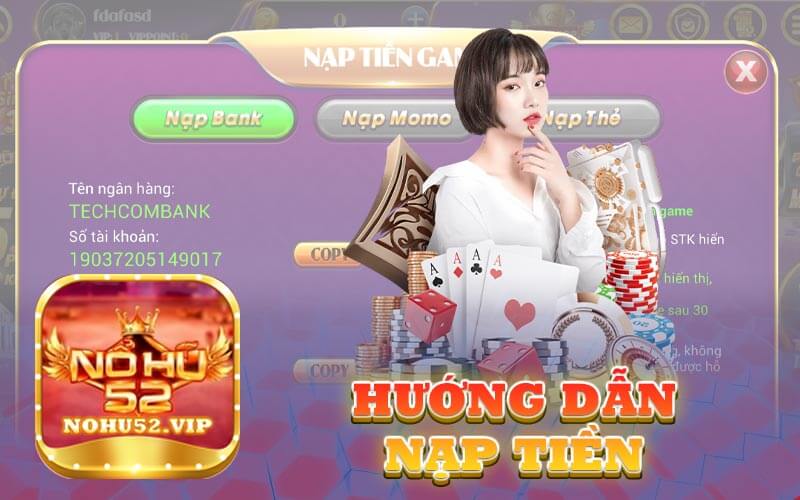 Hướng dẫn nạp tiền